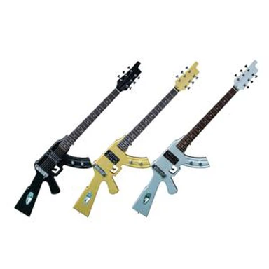 Īpaša pielāgota ieroča formas modes elektriskā ģitāra